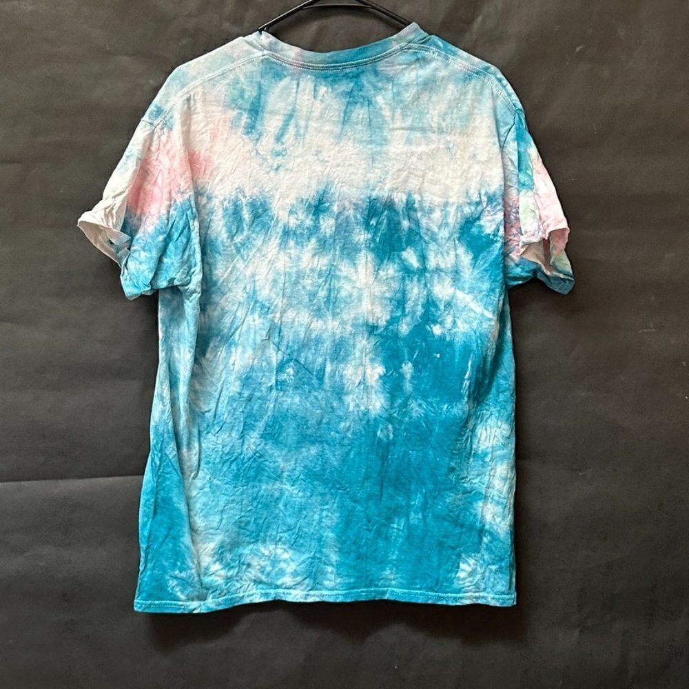 Betty Boop Size Medium Tee Shirt Cotton Tie Dyed Holes Tie Dye Blue Handmade - Picture 7 of 8